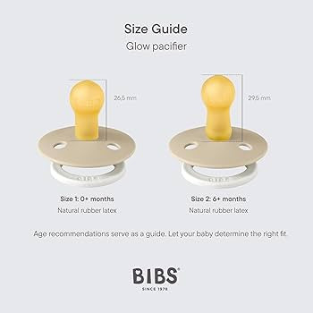 BIBS Pacifiers Colour Collection | Natural Rubber Baby Pacifier | Set of 2 BPA-Free Soothers | Ma... | Amazon (US)