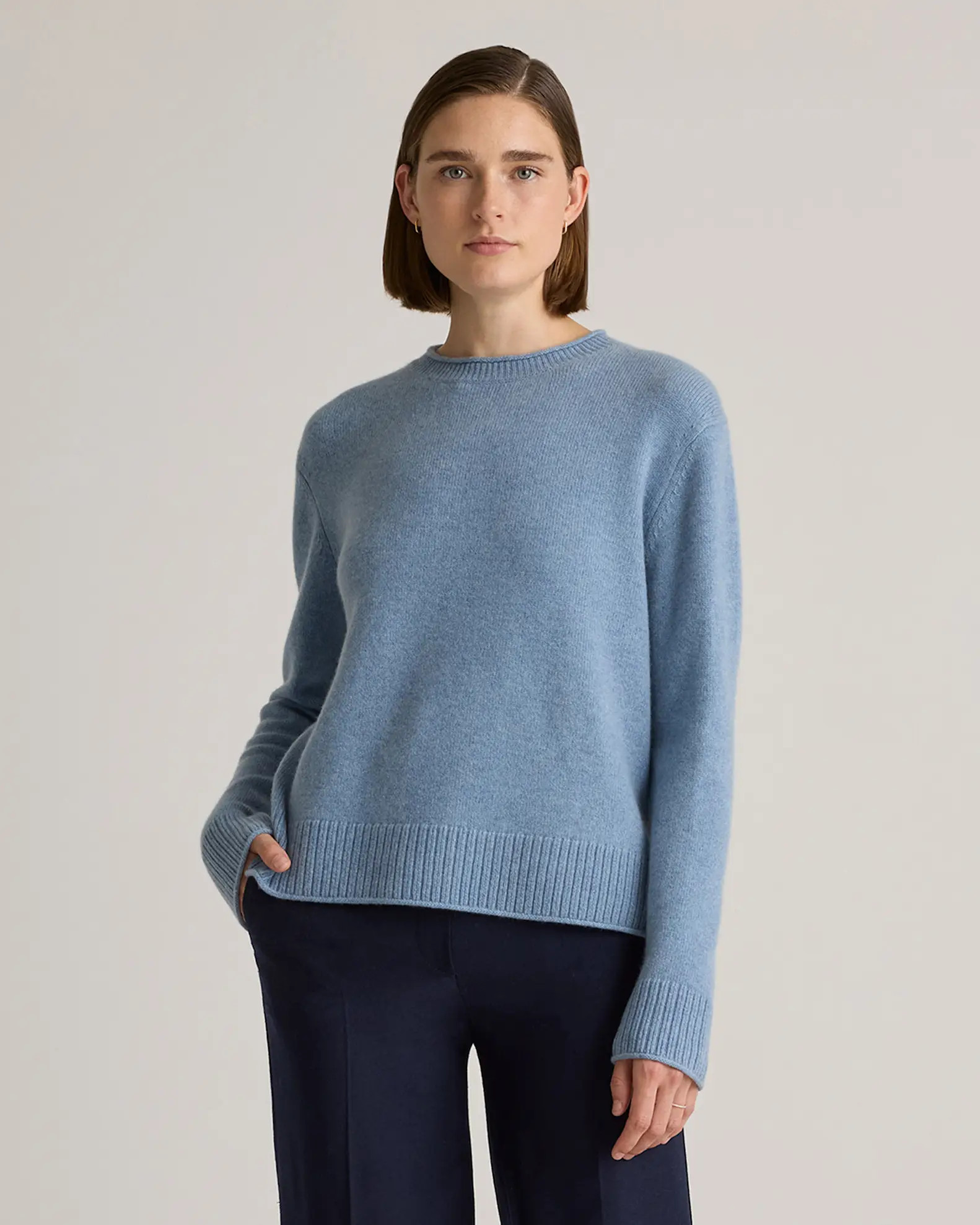 Mongolian Cashmere Boxy Crewneck Sweater | Quince