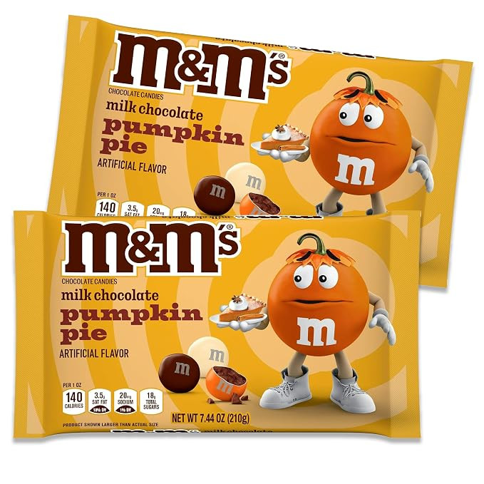 Pumpkin Pie Fall Candy Chocolate Pieces 2 x 7.44oz Bags. Pumpkin Candy | Amazon (US)