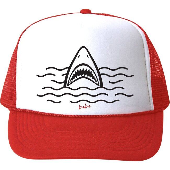 Shark Hat, Red | Maisonette