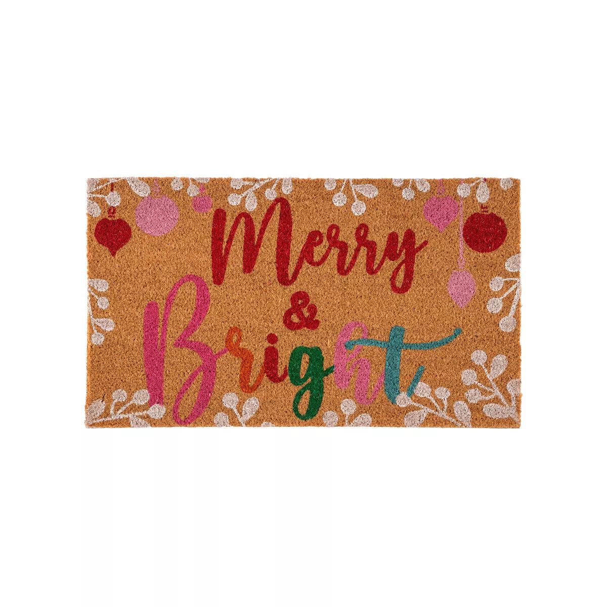Shiraleah "Merry & Bright" Holiday Doormat | Target