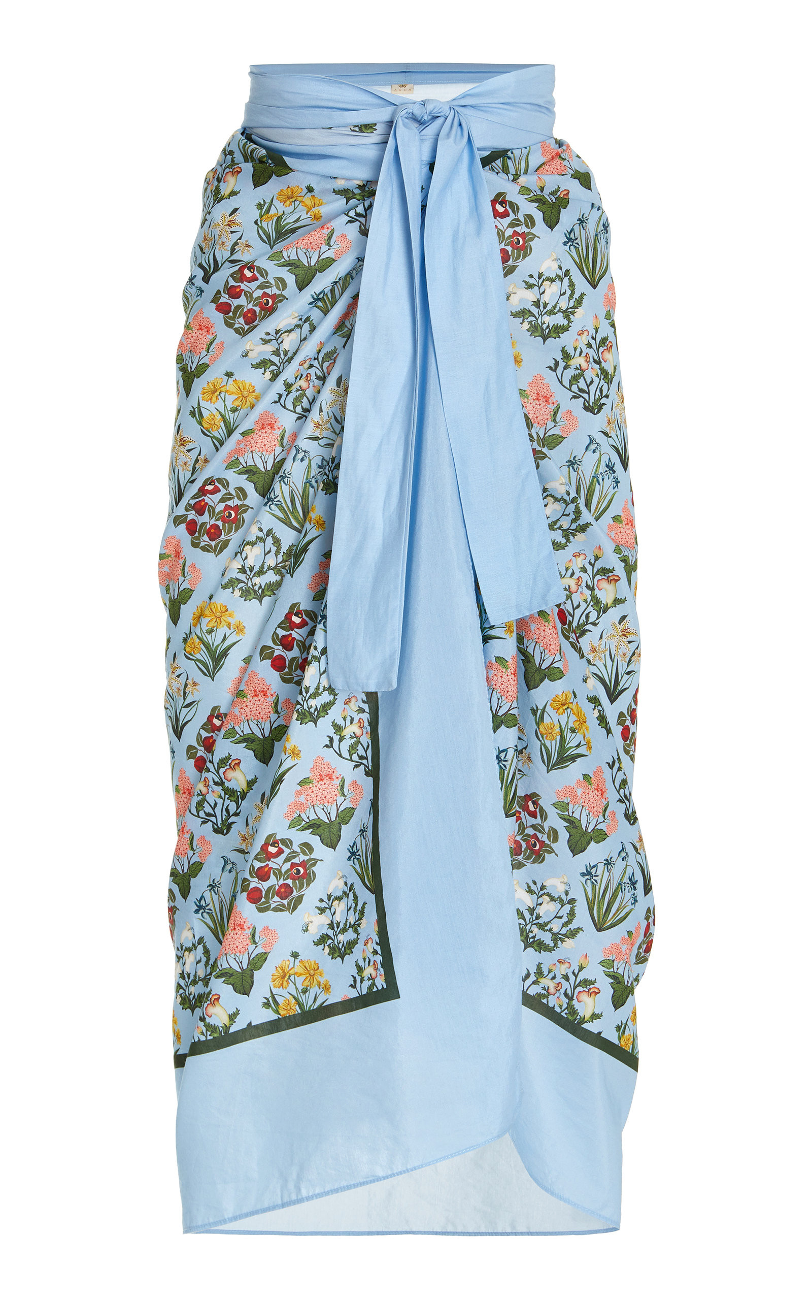 Lavanda Printed Cotton-Silk Pareo | Moda Operandi (Global)