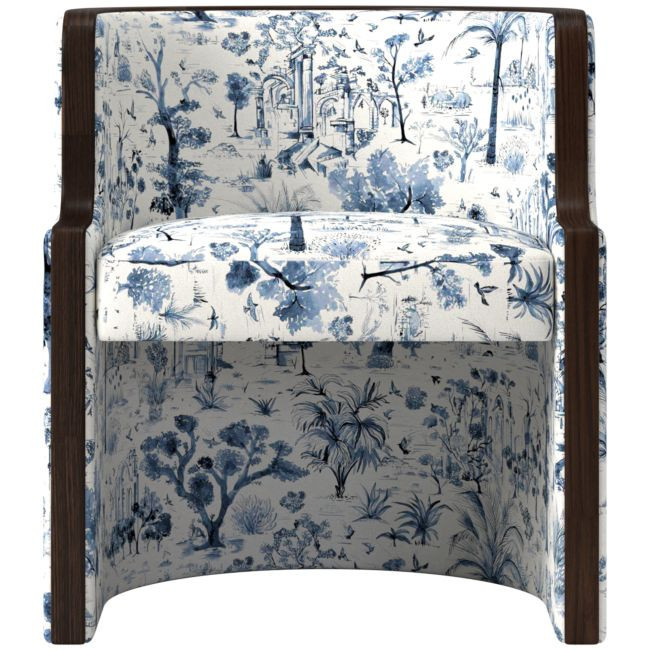 Chester Dining Chair Landscape Blue | CB2