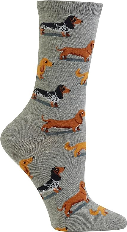 Hot Sox Women's Fun Dog Lovers Crew Socks-1 Pair Pack-Cool & Cute Wordplay Novelty Gifts | Amazon (US)