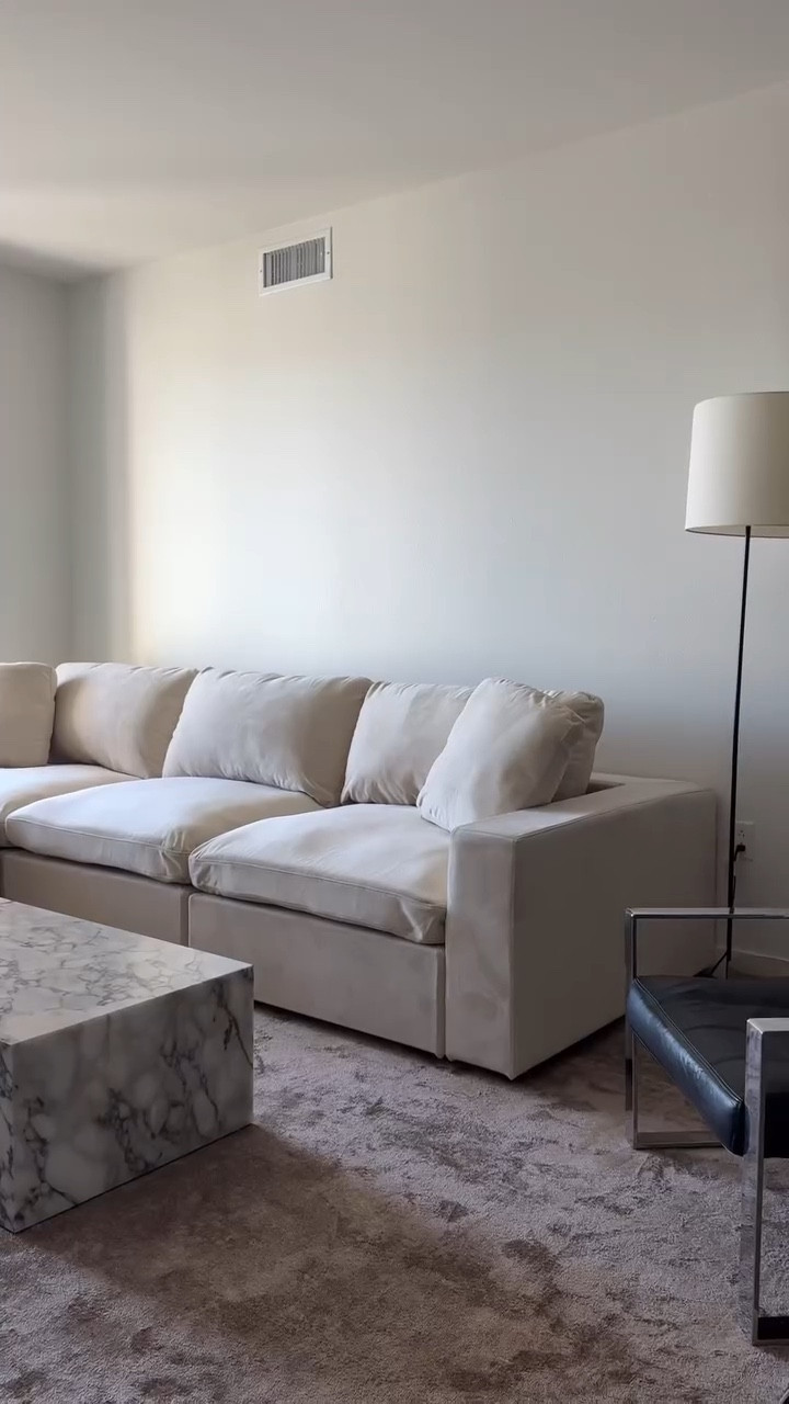 Thanks Father for my beautiful couch! 🤍 
what sold me: change color and configuration whenever you’d like, washable, 47in deep, has memory foam and feathers for a soft and structured feel. Shade: sand beige 

#LTKSaleAlert #LTKHome #LTKFamily