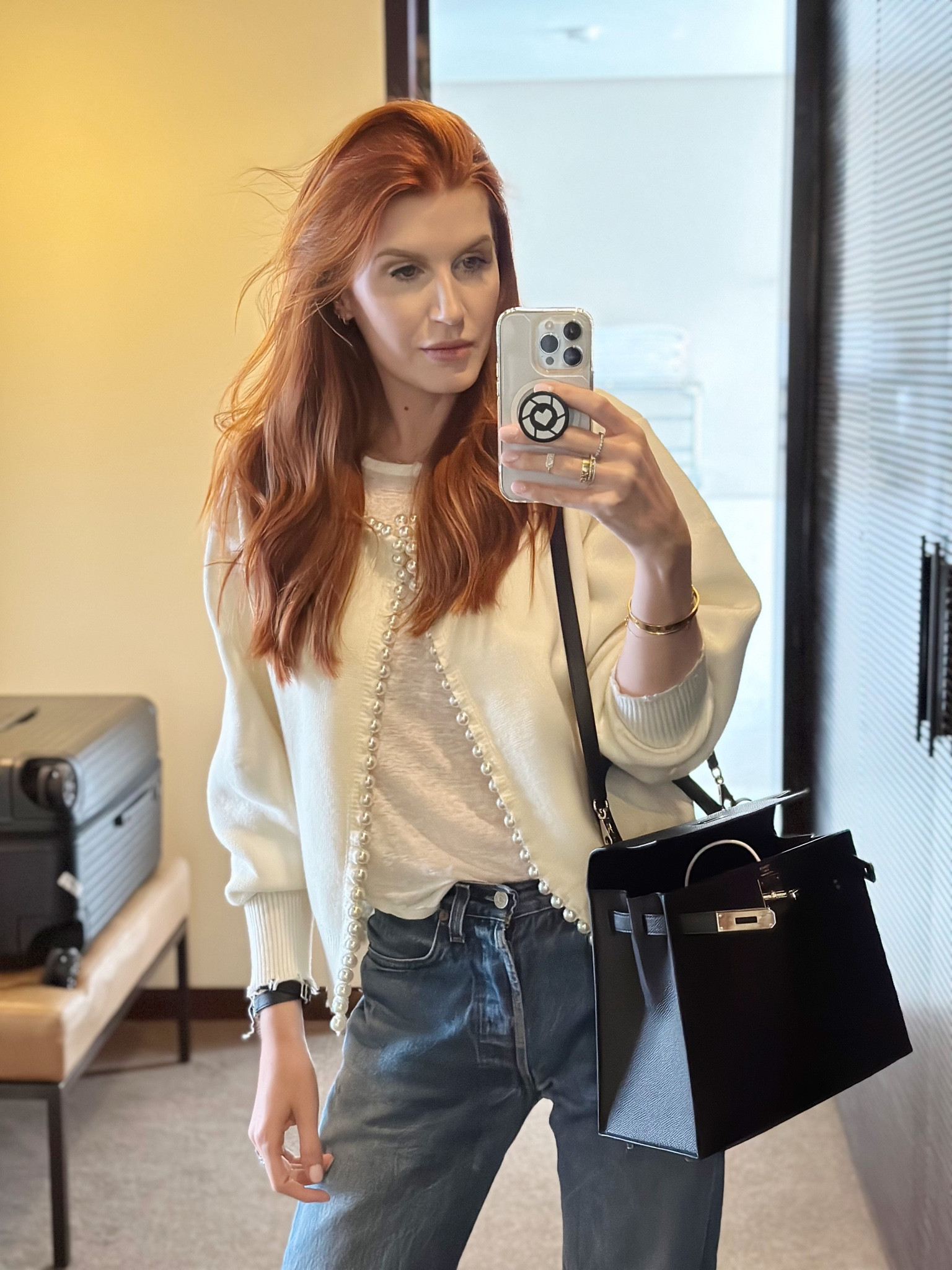 I just got to Brazil and changed clothes for lunch and a few press meetings. I love the sweater because I can wear it over formal dresses but also with a T-shirt and jeans and make it casual cool. It also packs super light and doesn’t wrinkle.

#LTKtravel #LTKunder100 #LTKworkwear