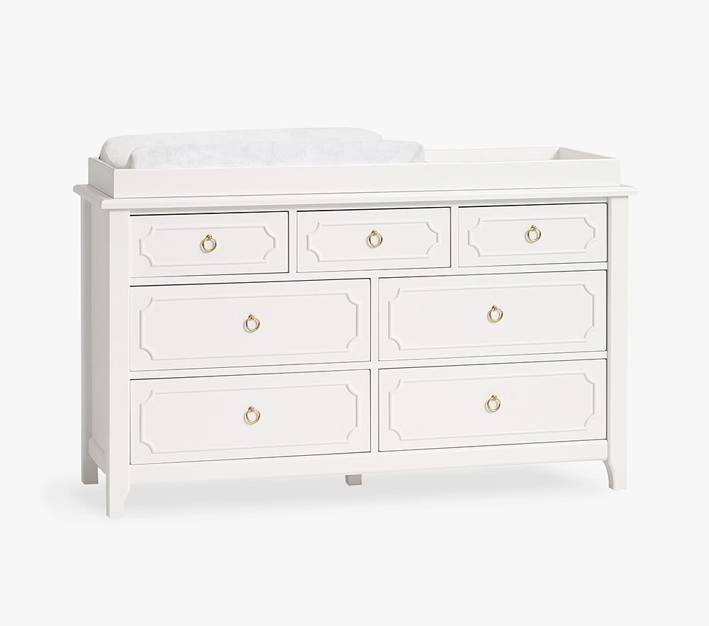 Ava Regency 7-Drawer Dresser & Topper Set (56w x 19d") | Pottery Barn Kids