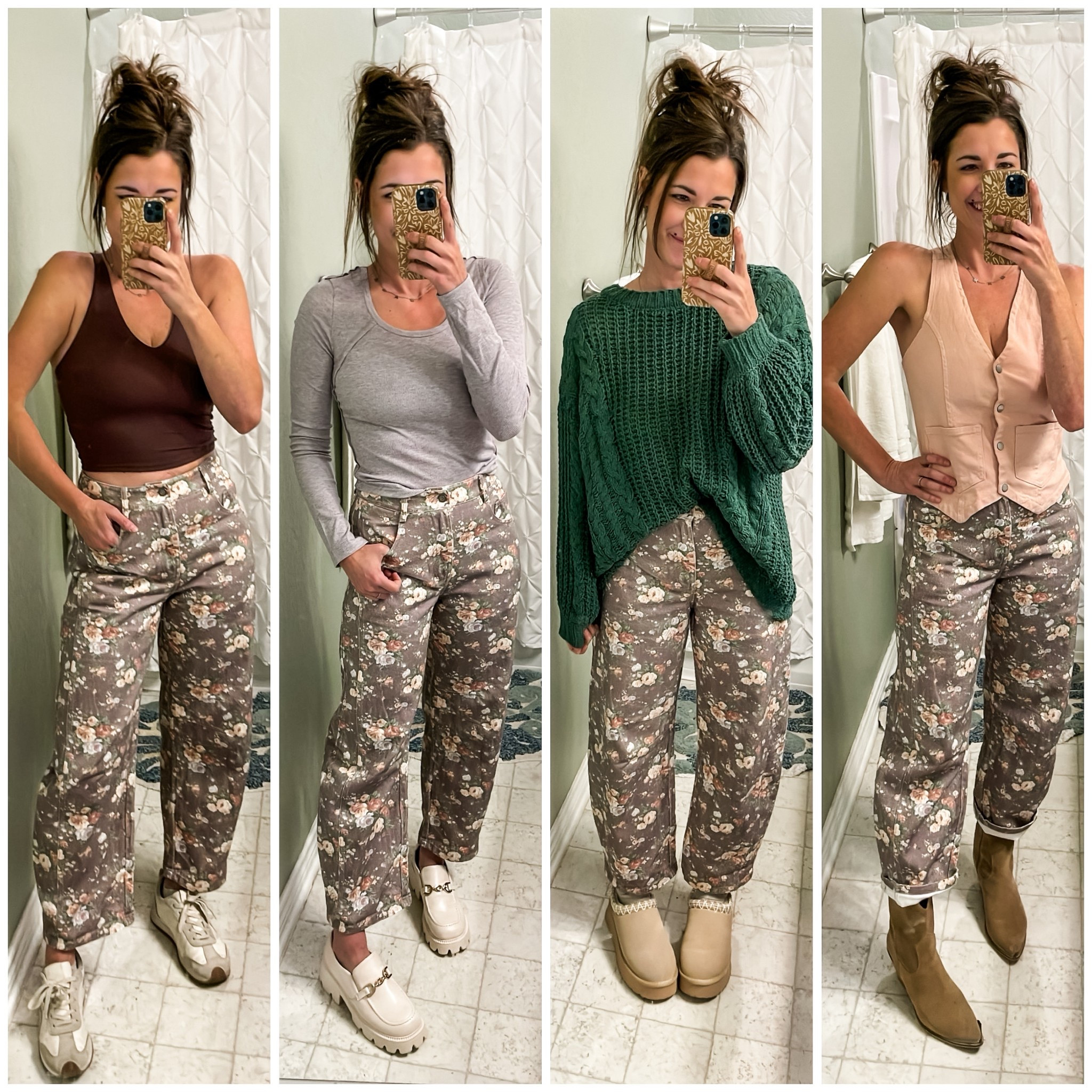  There floral barrel jeans are everything. TTS 

Insta @taylermichel 

#LTKFindsUnder50 #LTKStyleTip #LTKFindsUnder100