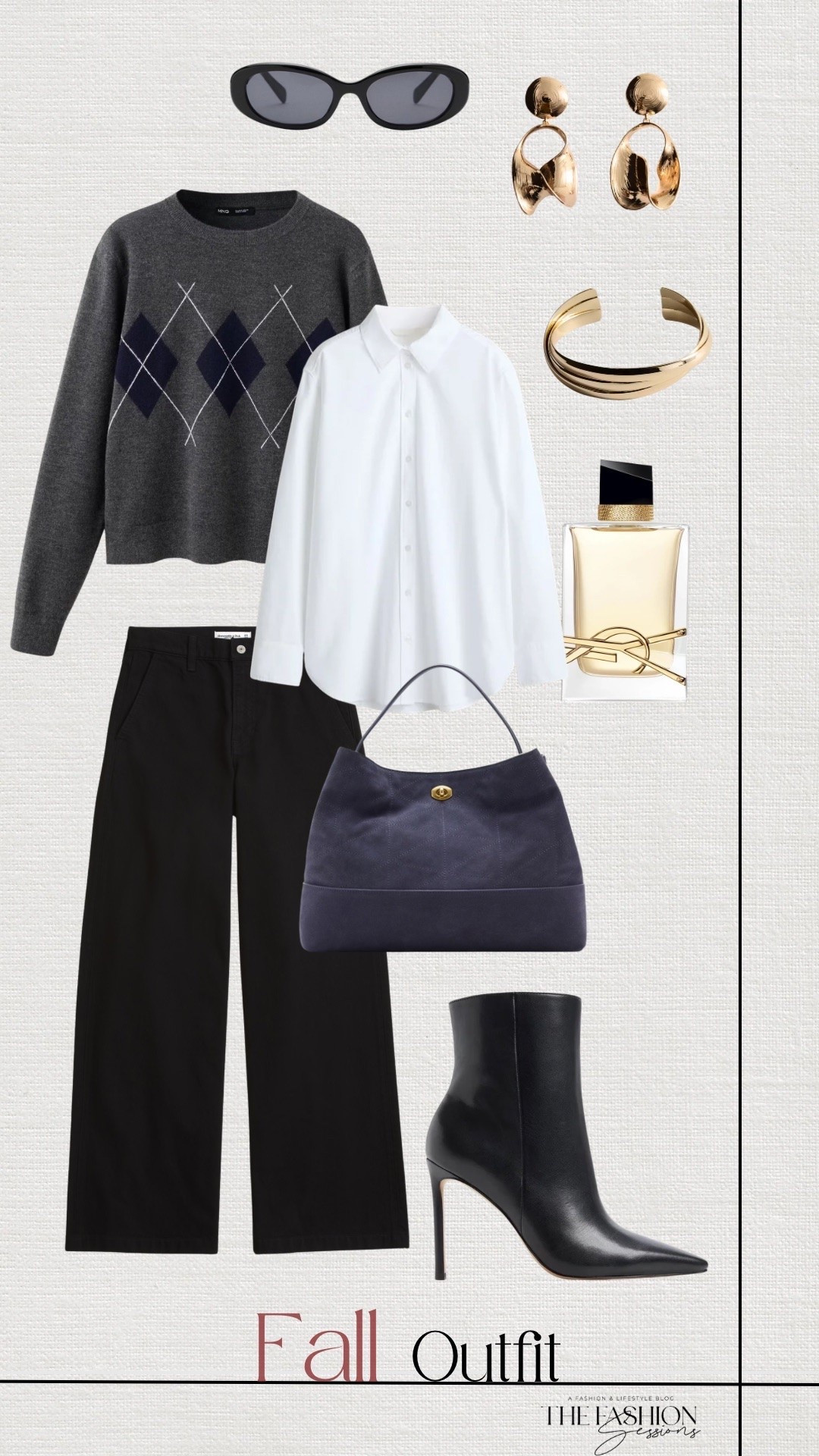 Fall Outfit | Black Jeans | Ankle Boots | Navy Bag | Grey Sweater |

#LTKSeasonal #LTKgrwm #LTKootd