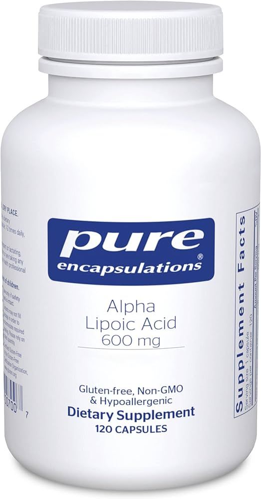 Pure Encapsulations Alpha Lipoic Acid 600 mg - ALA Supplement for Liver Support, Antioxidants, Ne... | Amazon (US)
