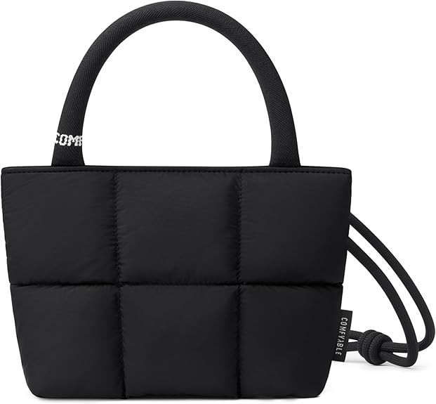Comfyable Quilted Crossbody Bag for Women, Puffy Crossbody Purse, Small Top Handle Bag | Amazon (US)
