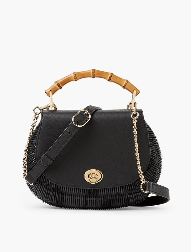 Bamboo Handle Wicker Bag | Talbots