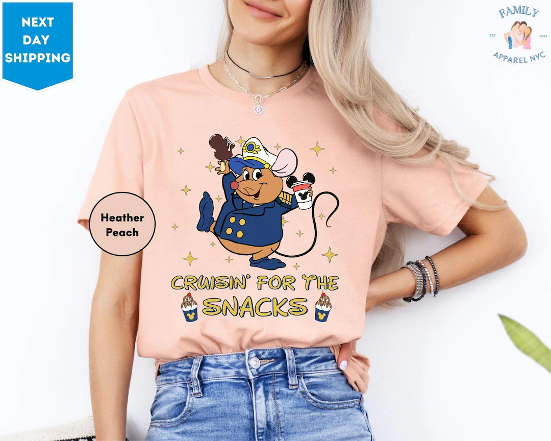 Gus Gus Snacks Disney Cruise Shirt, Disney Princess Cinderella Mouse Gus Cruise Trip, Disney Fami... | Etsy (US)
