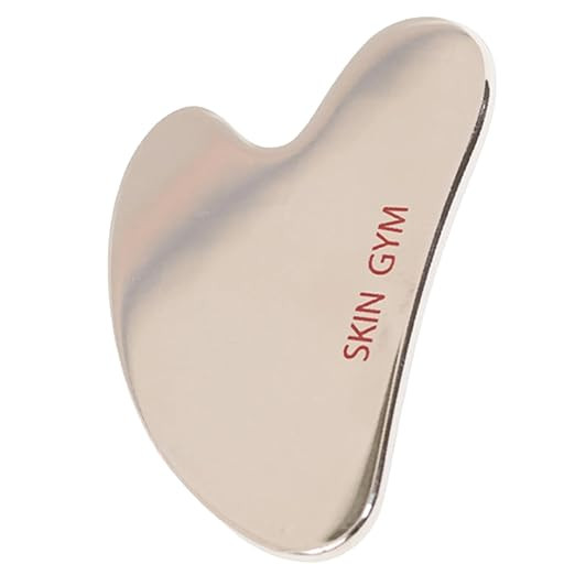 Skin Gym Rose Quartz Sculpty Heart Gua Sha | Amazon (US)