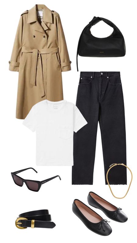Fall trench coat and ballet flats outfit inspo 

#LTKstyletip