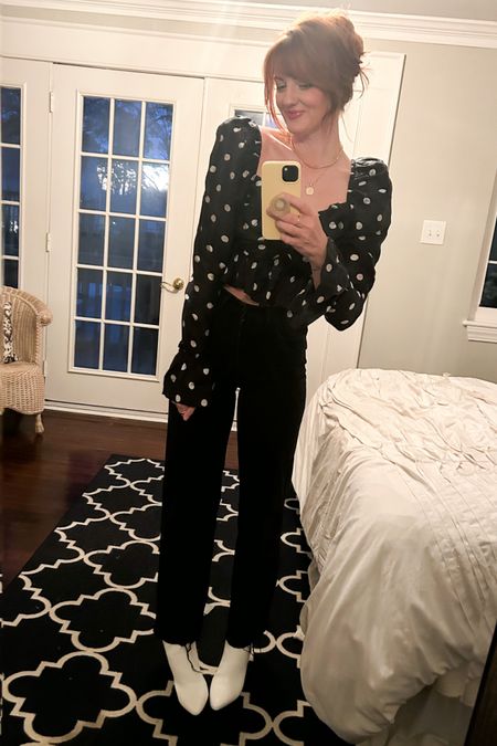 Date night fit 🖤love this blouse from H&M. Comes in a pretty cream color also!

#LTKstyletip #LTKfit #LTKFind