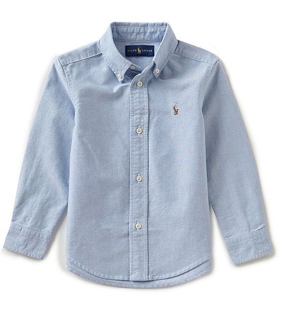 Little Boys Long-Sleeve Oxford Shirt | Dillard's