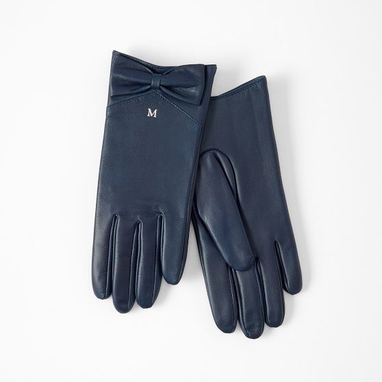 Bow Leather Gloves | Mark and Graham