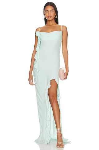 AFRM X Revolve Rizzo Maxi Dress in Ice Blue from Revolve.com | Revolve Clothing (Global)
