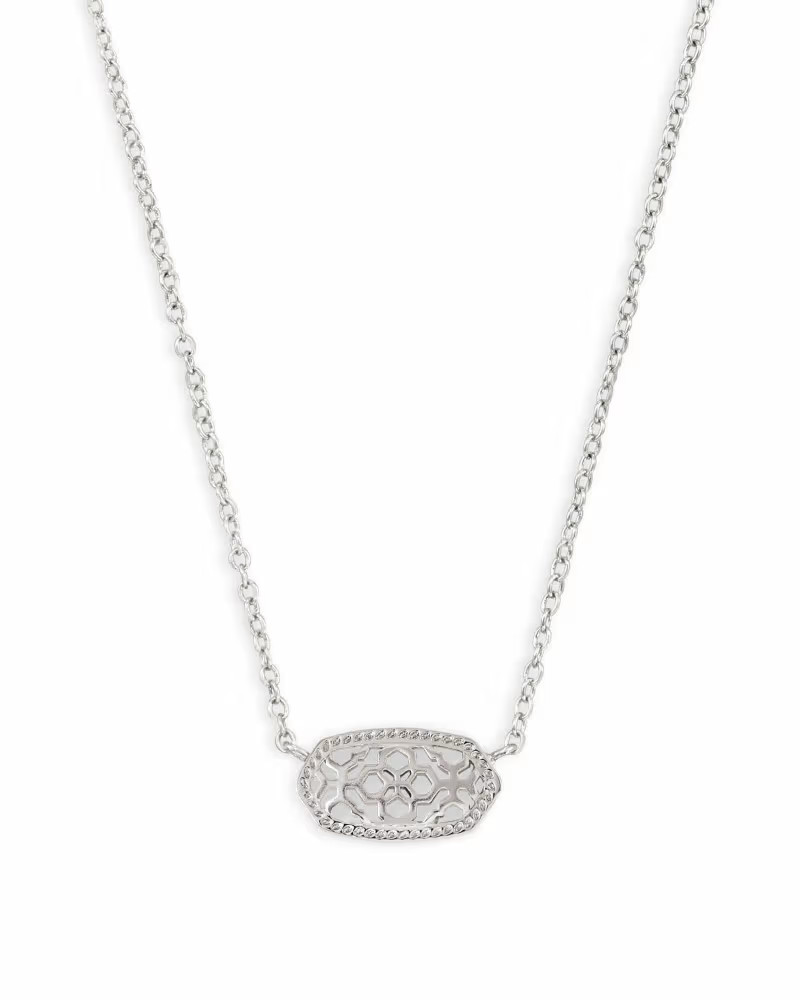 Elisa Silver Pendant Necklace in Silver Filigree | Kendra Scott