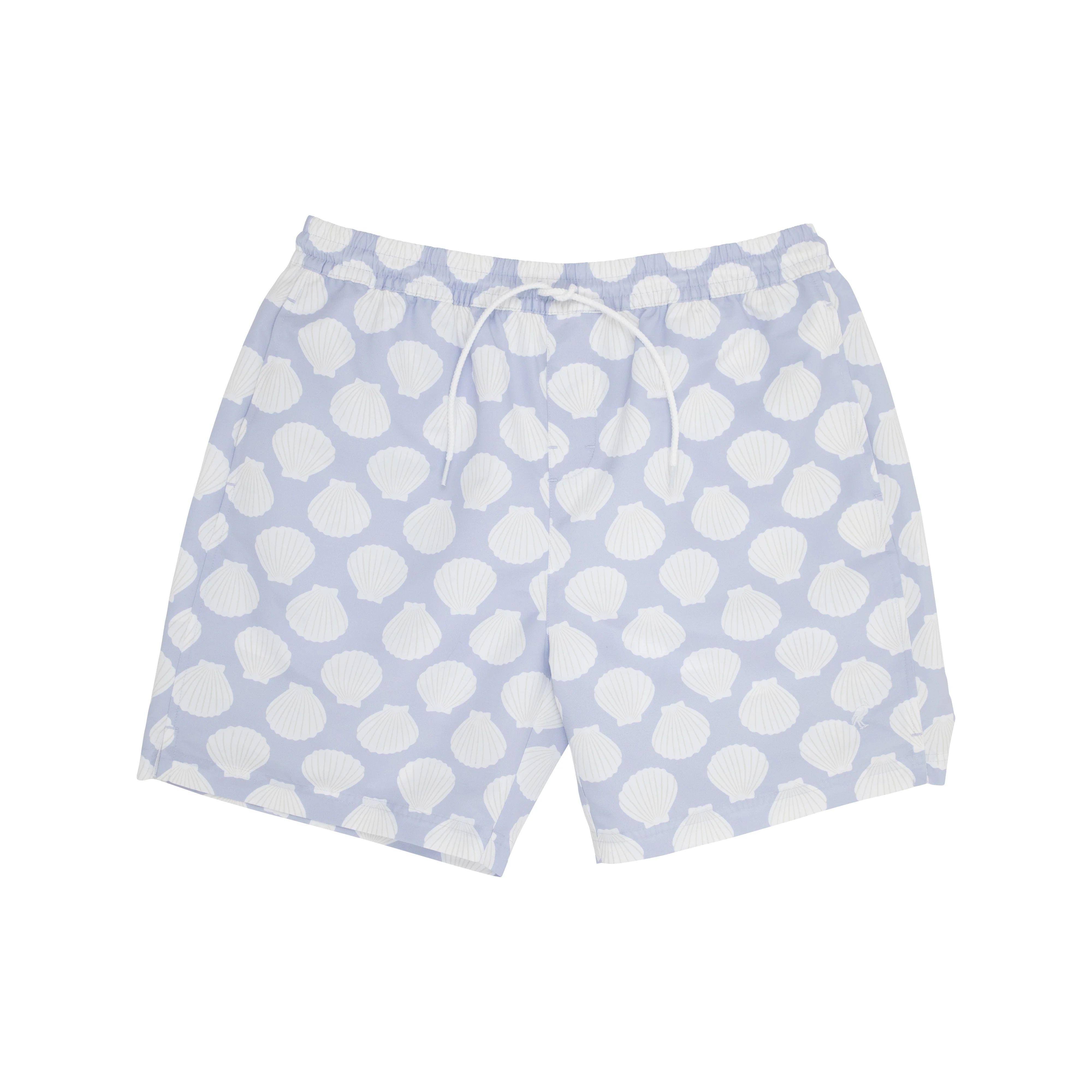 Toddy Trunks (Men's) - Shell We Swim with Worth Avenue White | The Beaufort Bonnet Company