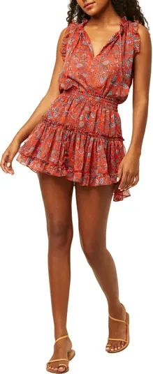 MISA Los Angeles Marion Floral Chiffon Miniskirt | Nordstrom | Nordstrom