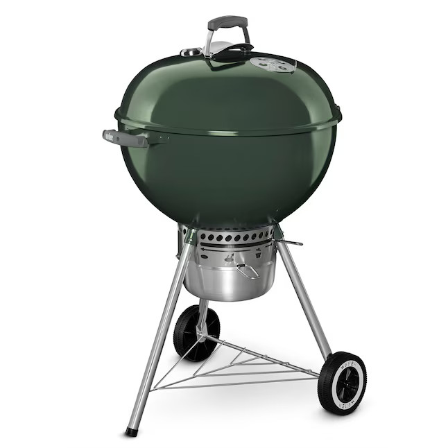 Weber Original Kettle 22-in W Green Kettle Charcoal Grill | Lowe's