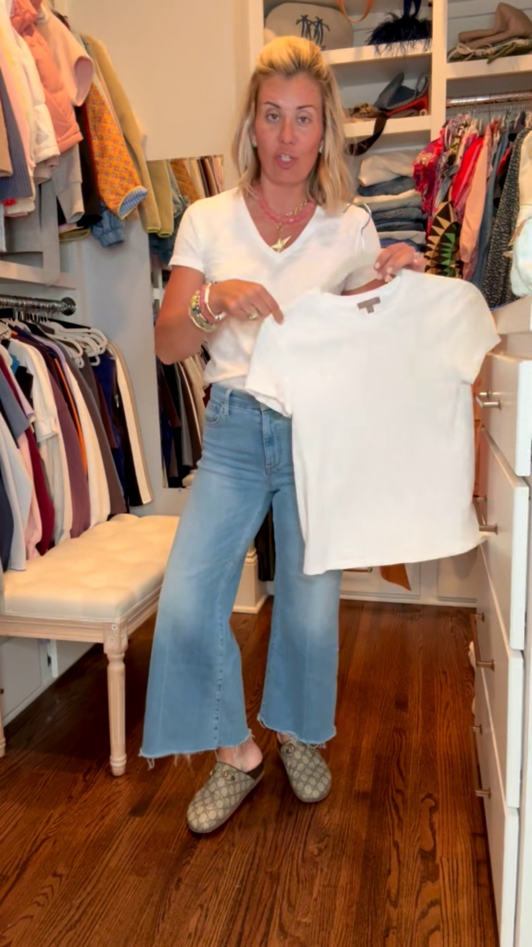 Hero item of my closet…..WHITE TEE! I have a closet full, but I would say Lilla P is my fav. They are just so well-made and not see-through. I wear xs. 

Code CMLP15 for 15% off sitewide

#LTKmomlife #LTKdayinmylife #LTKOver40