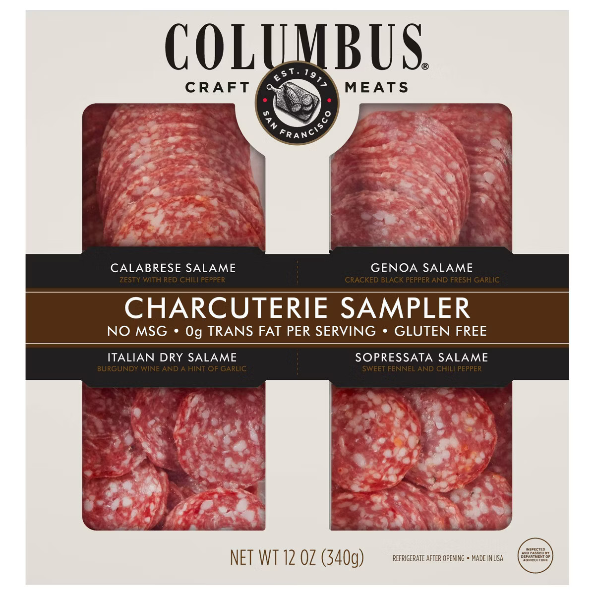 Columbus Charcuterie Sampler Deli Meats - 12oz | Target
