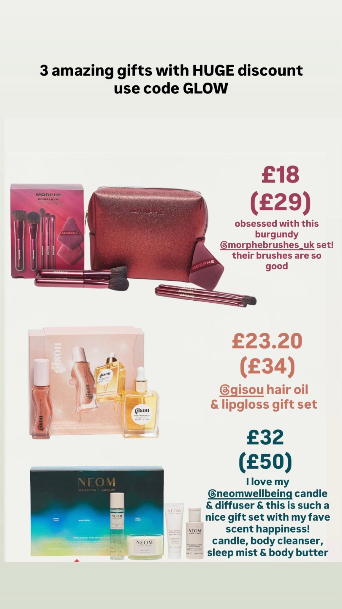 use code GLOW for the extra discount 

#LTKgiftguide