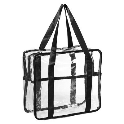Unique Bargains Large Zipper Makeup Bags and Organizers 1 Pc Black | Target