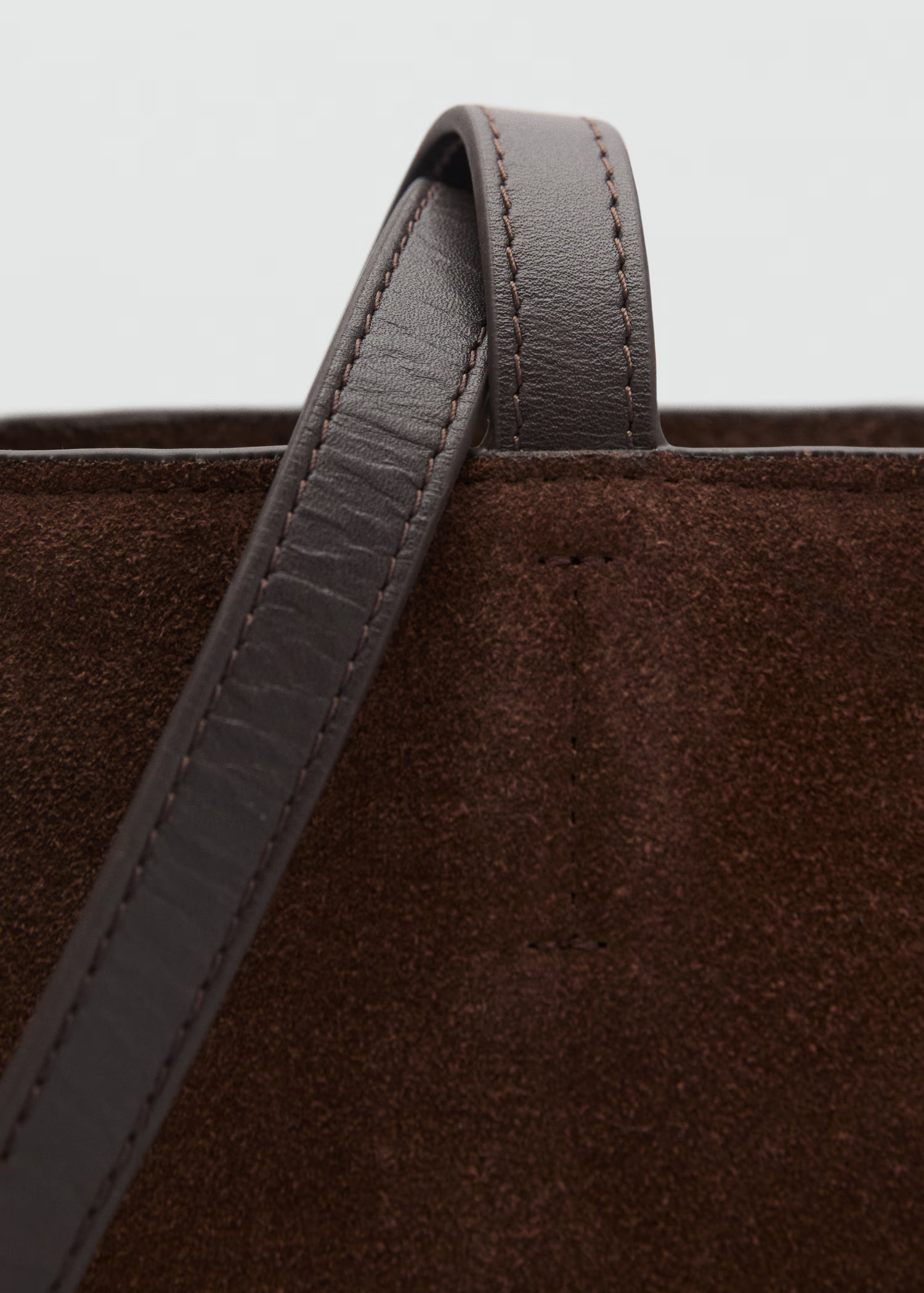 Leder-Shopper Bag mit Nähten - Damen | MANGO Deutschland | Mango EU
