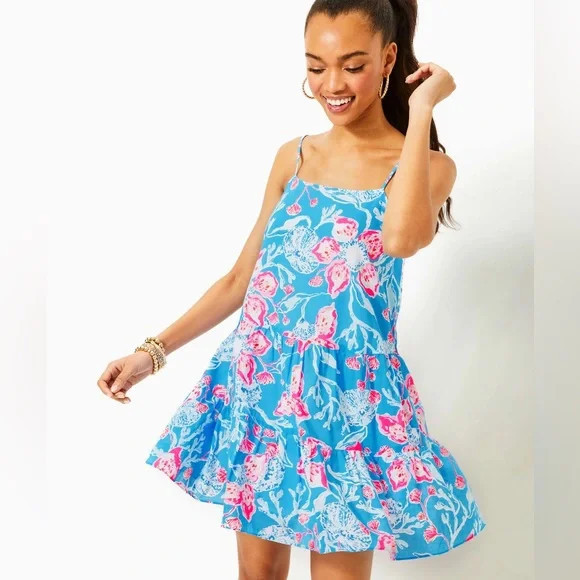 Lilly Pulitzer Alessia Bahamian Rhapsody cotton dress small NWT! | Poshmark