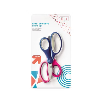 2ct Kids' Scissors Blunt Tip Pink/Blue - up & up™ | Target