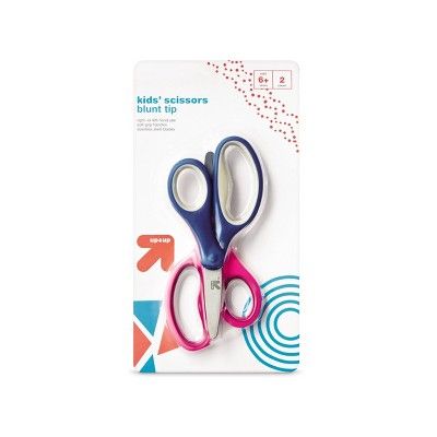 2ct Kids' Scissors Blunt Tip Pink/Blue - up & up™ | Target