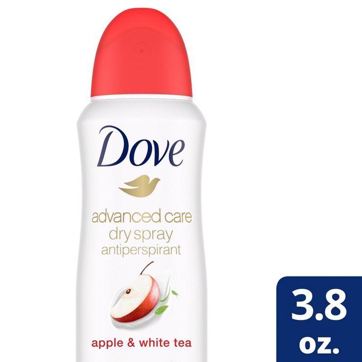 Dove Beauty Advanced Care Apple & White Tea 48-Hour Antiperspirant & Deodorant Dry Spray - 3.8oz | Target