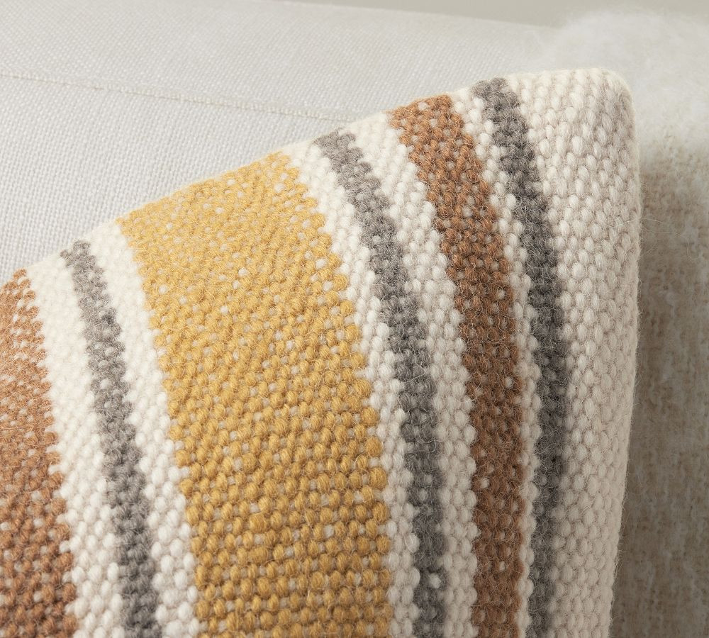 Glenfield Striped Throw Pillow | Pottery Barn (US)