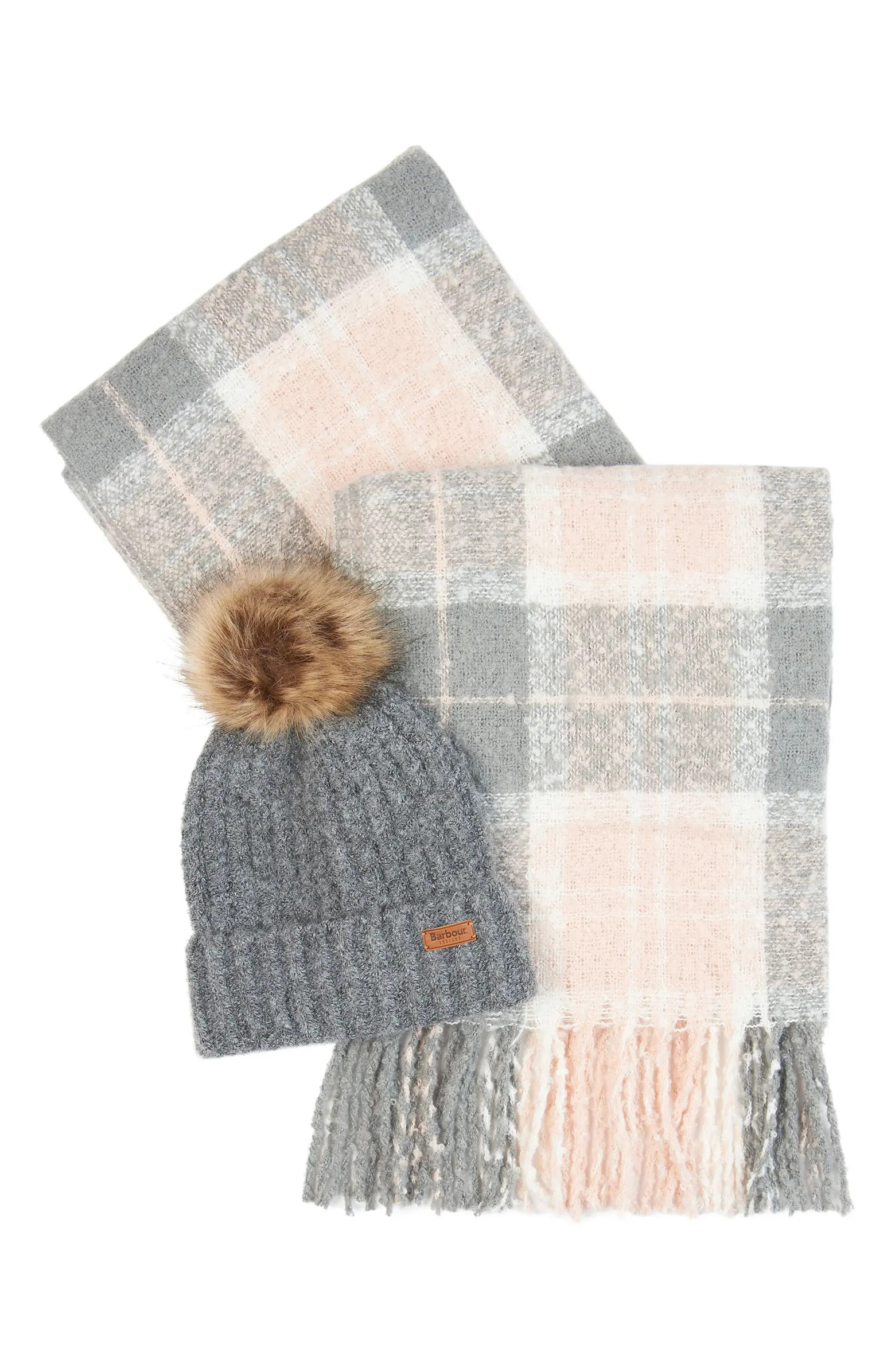 Saltburn Faux Fur Beanie & Scarf Set | Nordstrom