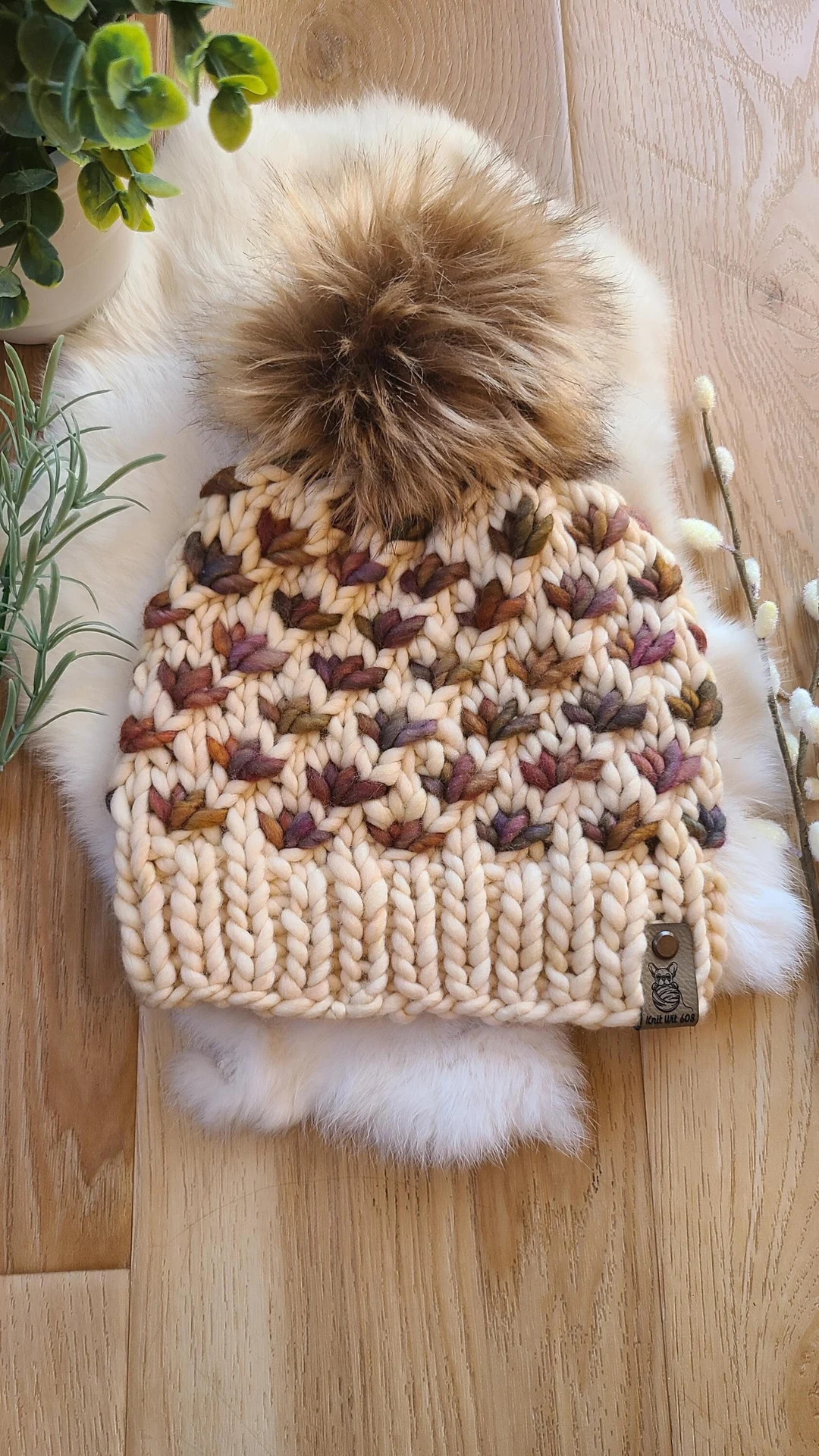 Knit Hat Merino Wool Hat Wool Beanie, Winter Hat, Lotus Beanie Wool Hat, Wool Chunky Hat - Etsy | Etsy (US)