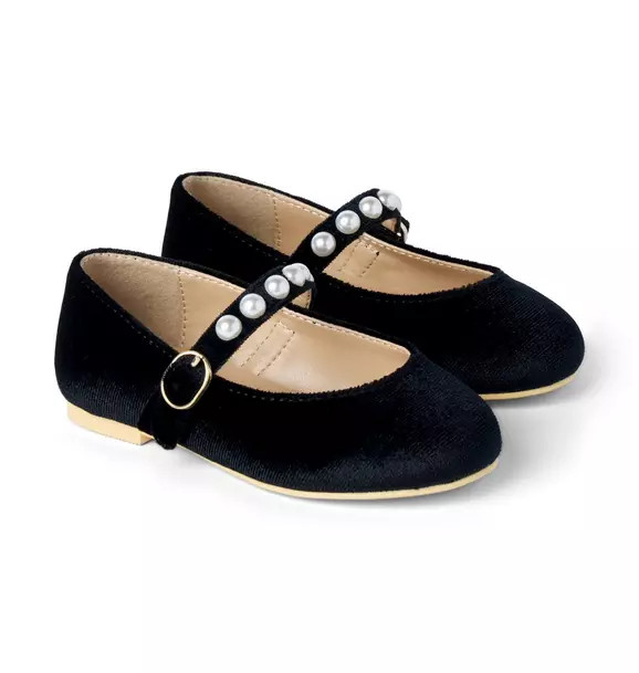 Velvet Pearl Ballet Flat | Janie and Jack