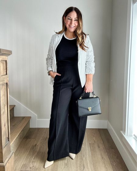 Spring workwear with black & white tank from Amazon, pull on pants from expresss

Fit tips: tank tts, L // pants size down if in-between, L // blazer tts, L 

Use code: RYANNE10 for 10% blazer

Spring  style   Summer style  summer outfit  spring outfit  style guide  black pants  blazer  blazer outfit 

#LTKworkwear #LTKmidsize #LTKSeasonal