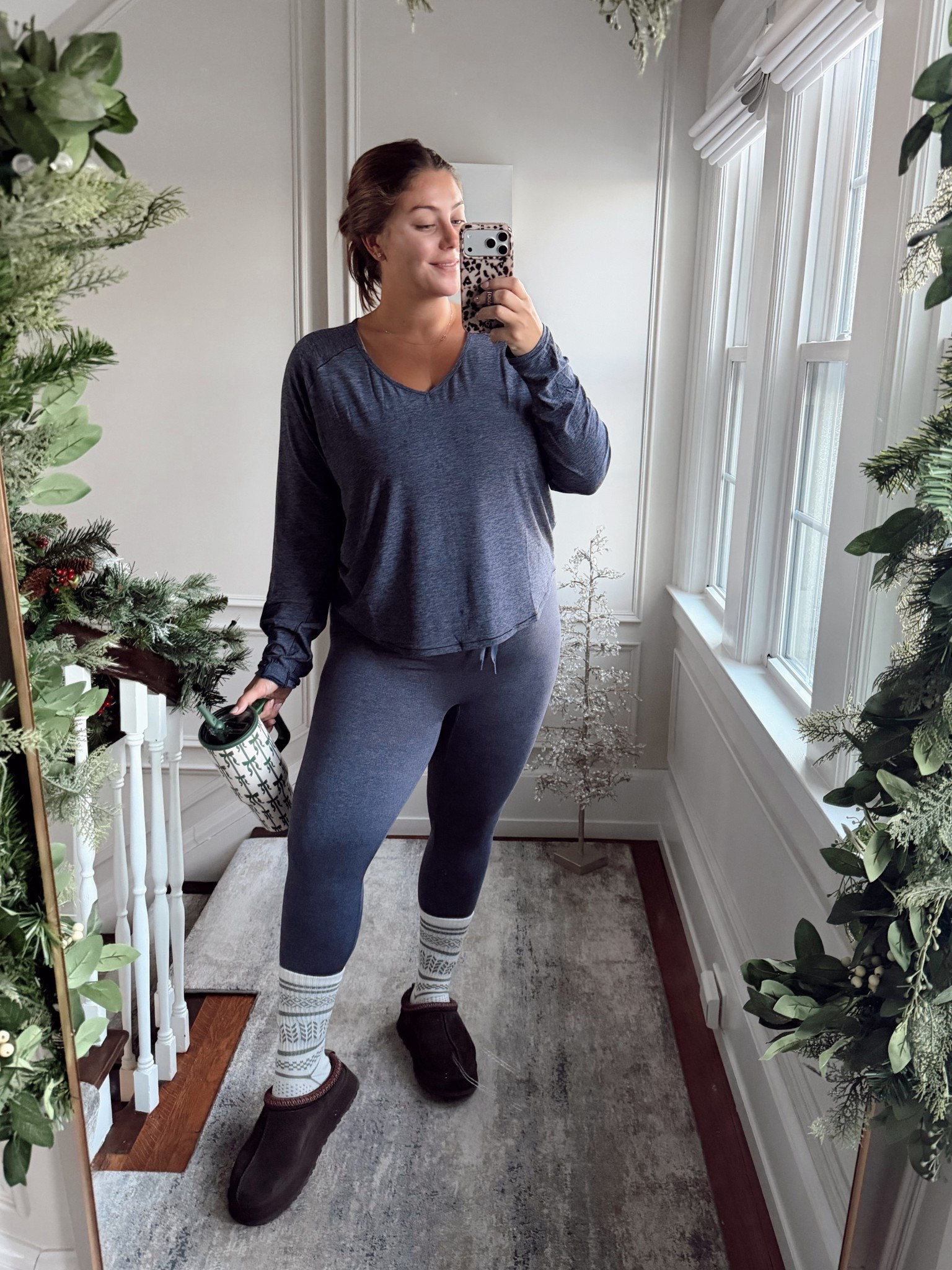 Morning Pilates outfit! Wearing size 1X in top & 2x in leggings (sized up for bump but would normally wear 1X). Use CARALYN15 at Spanx. 

#LTKMidsize #LTKActive #LTKmorningroutine