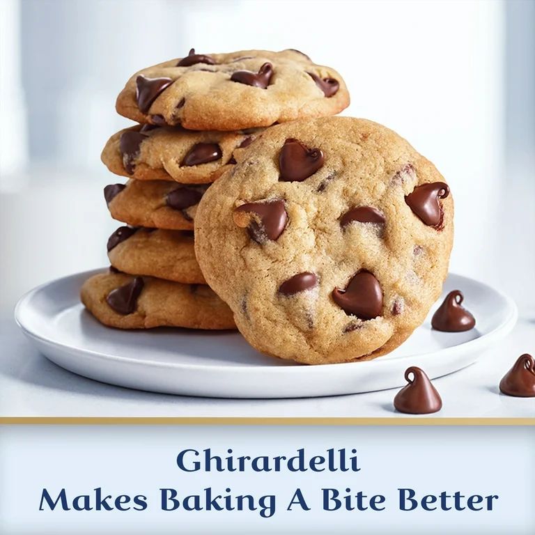 GHIRARDELLI Semi-Sweet Chocolate Premium Baking Chips, Chocolate Chips for Valentine’s Day Cook... | Walmart (US)