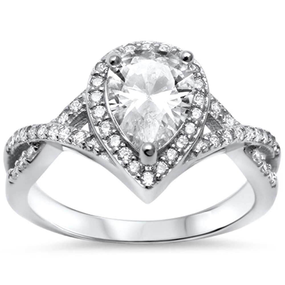 3 Carat Pear Infinity Ring | Starlette Galleria
