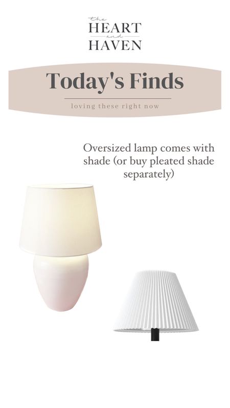 Oversized glossy lamp #homegoods