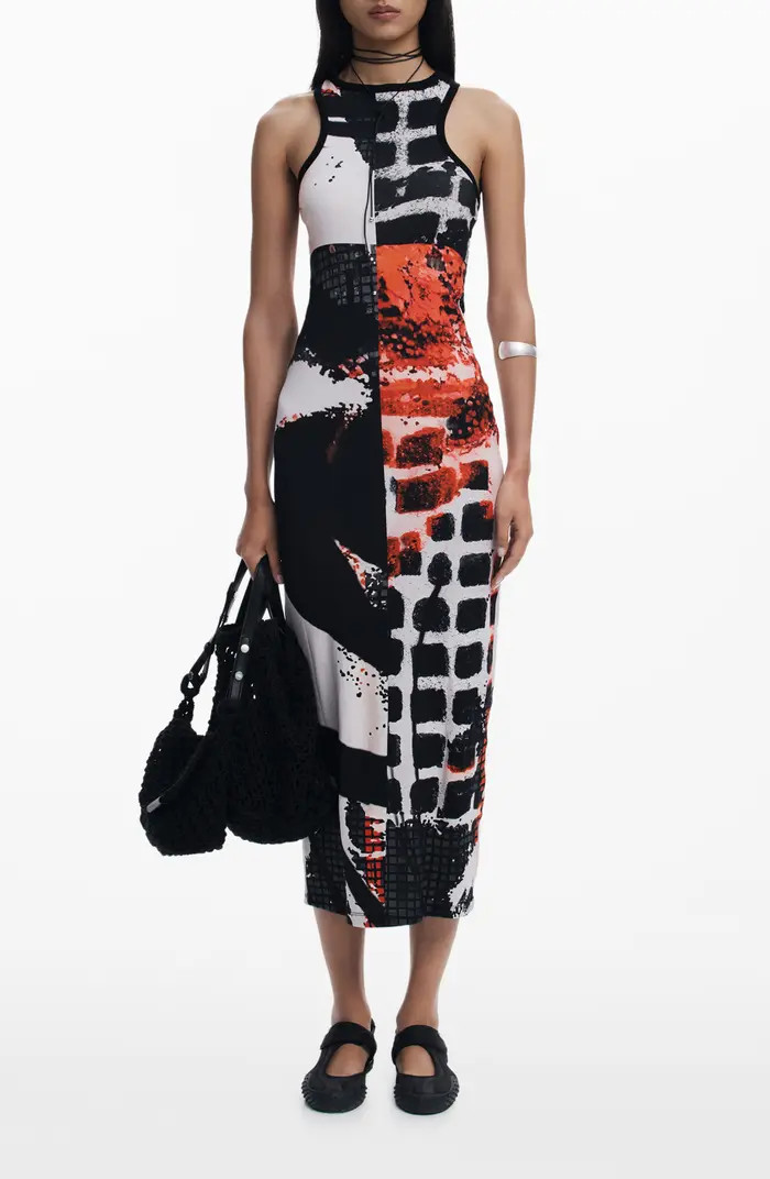 Print Racerback Maxi Dress | Nordstrom