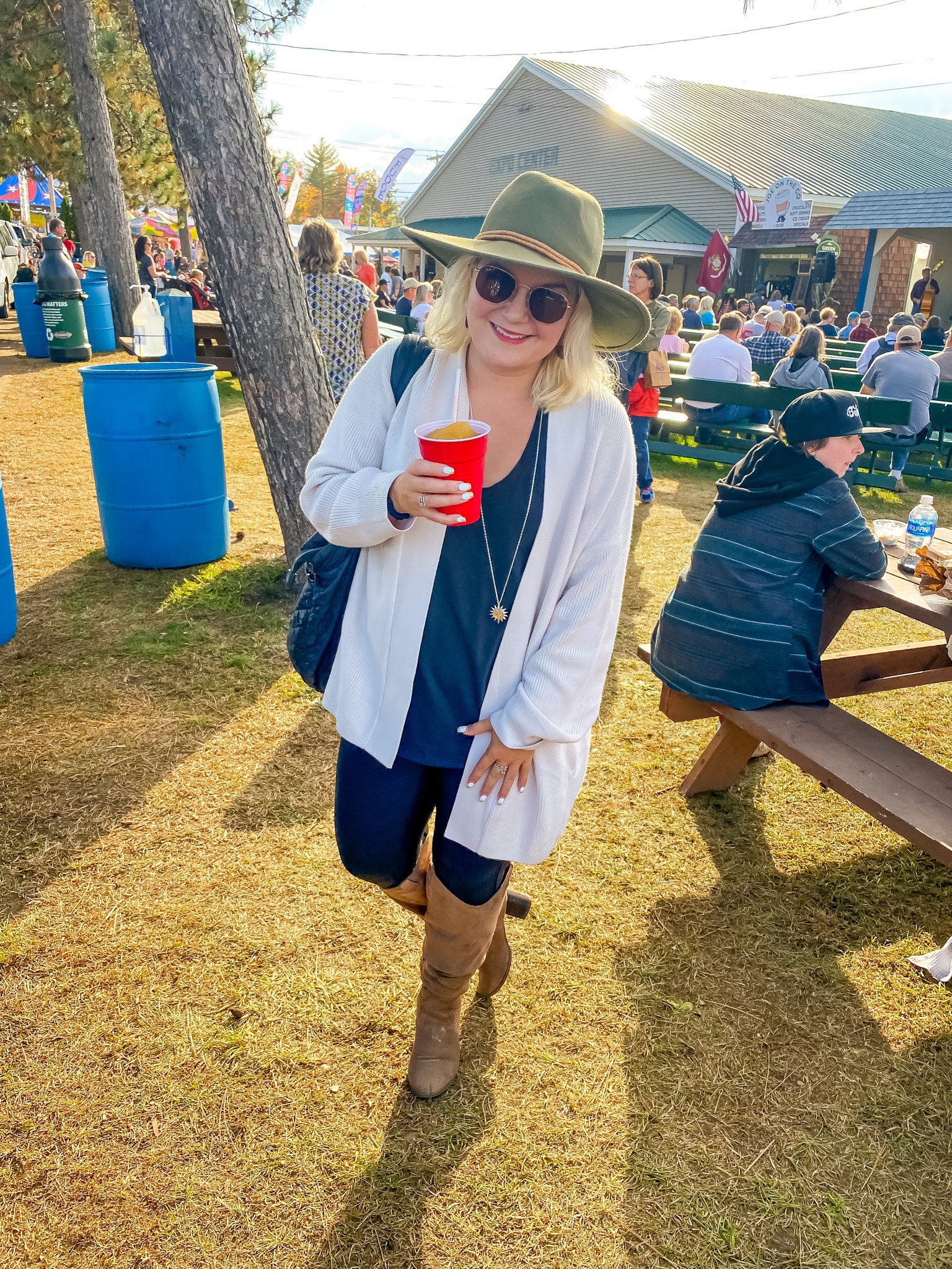 Fair attire.

Love this sweater and it is reversible! Wearing a size six. 

#LTKcurves #LTKSeasonal #LTKstyletip