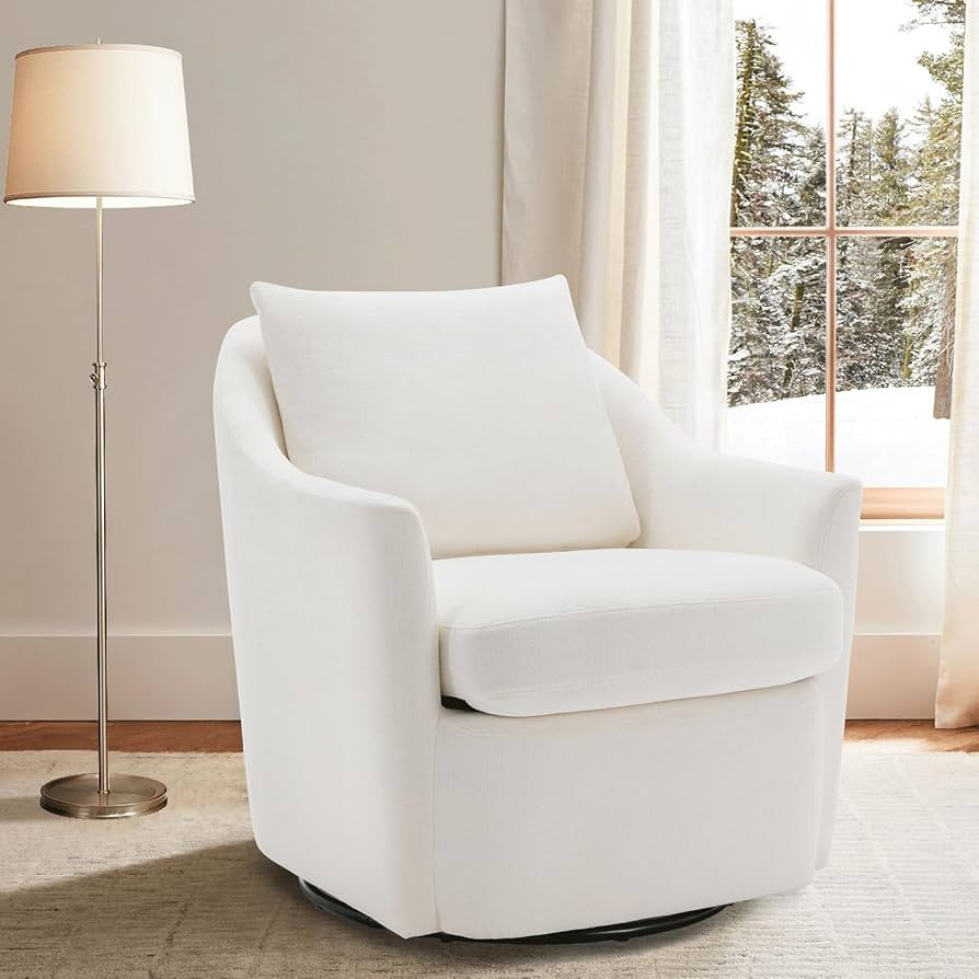 COLAMY Swivel Accent Chair, Living Room Chair Upholstered 360° Swivel Chair Modern Reading Armch... | Amazon (US)