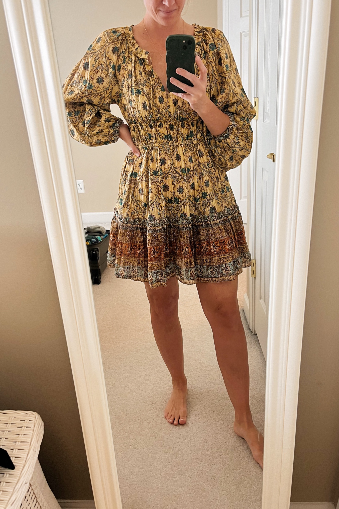 fall dress - ulla johnson dress - fall floral dress - mustard floral dress - yellow floral dress - long sleeve smocked mini dress - val dress

#LTKSeasonal #LTKStyleTip