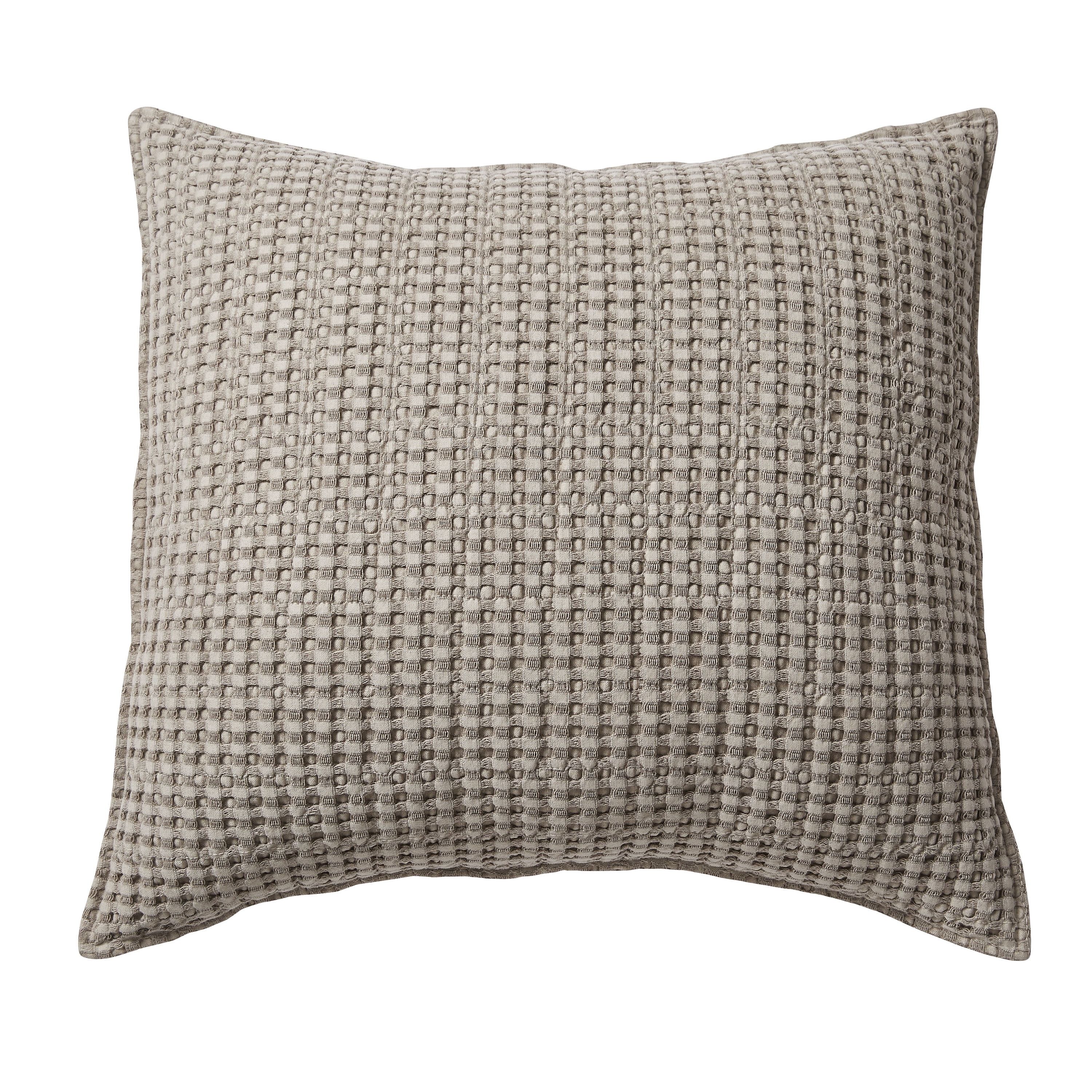 Levtex Home - Mills Waffle - Decorative Pillow - Poly Filled - Taupe - Sham Size (20 x 20in.) - W... | Walmart (US)